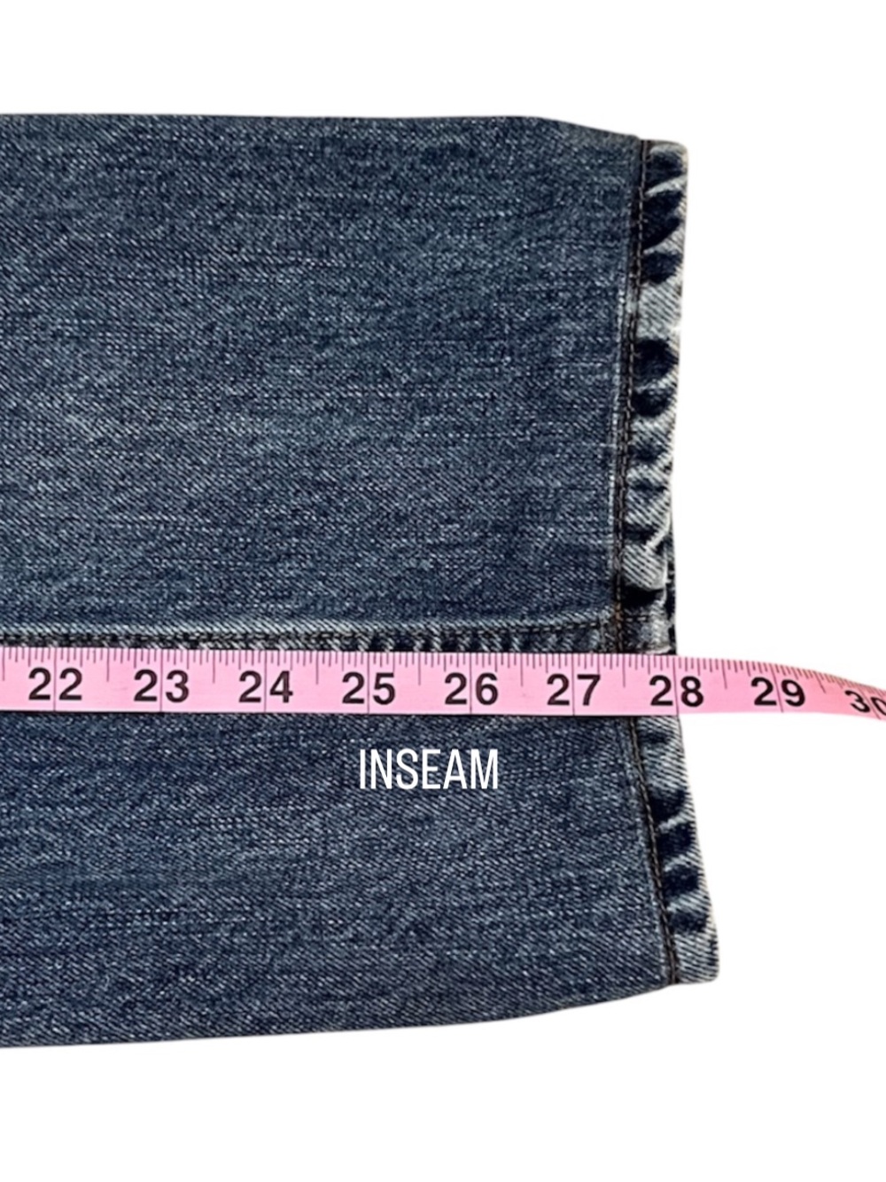 SAINT LAURENT ✨ V-Waist Baggy High Rise Wide Leg Jeans 50’s Blue 24 - Picture 13 of 15